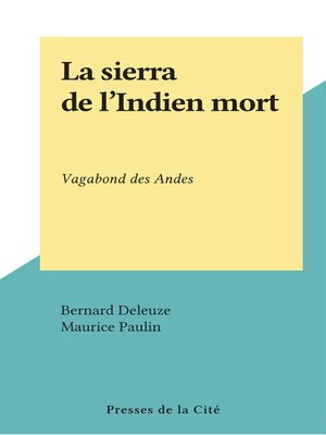 cover image of La sierra de l'Indien mort
